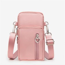 Bolso para mujer Bolso para teléfono móvil Bandolera Triple Cremallera Cartera Moda