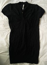 Vestido Suéter Negro Tokyo Moda Para Mujer Niña Talla S Verano o Invierno