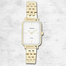 Oozoo Metal Reloj de Mujer Análogo Cuarzo Pulsera Oro Vintage Series UOC20418