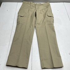 Pantalones cargo Dickies industriales tostados de pierna recta para hombre talla 38x32