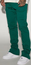 Pantalones deportivos verdes cónicos para hombre con bolsillos con cordón ropa deportiva pantalones informales