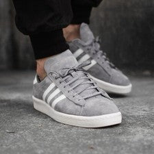 Adidas Originales Campus Hombre Zapato Atlético Gris Zapatillas Entrenadores #154