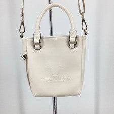 True Religion Unisex Para Mujer Mini Love Bolso Bandolera Hueso Marfil Nuevo sin Etiquetas