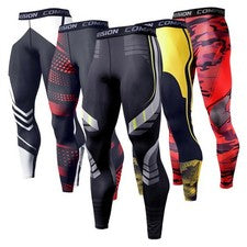 Pantalones de fitness ajustados para hombre - Ropa deportiva informal de secado rápido | Entrenamiento y running Ge
