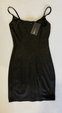 Vestido Corto Moda Nova Para Mujer Negro Speggetti Correa Talla S