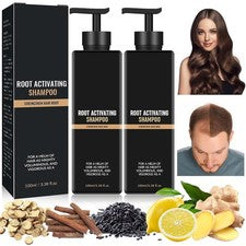 Champú activador de raíces 2 piezas, champú para pérdida de cabello, champú activador de raíces EE. UU.