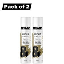 TONI&GUY StrengthPlex Bond Acondicionador Reparador 250 ml Paquete de 2 Cuidado del Cabello