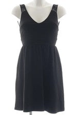 Vestido de tirantes Zara Trafaluc mini elegante cuello en V encaje negro 34