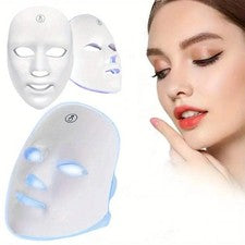 Máscara facial LED de color recargable herramienta de cuidado facial para terapia de luz reparación de la piel