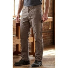 Pantalones de carpintero Irontown Workwear para hombre 42X30 marrón utilitario lona rectos nuevos sin etiquetas