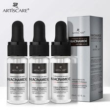 Juego de 3 sueros de nicotinamida ARTISCARE para cuidado facial hidratante