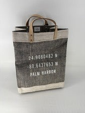 Bolso Apolis Global Citizen Original Market Gris Yute Palm Harbor Nuevo sin Etiquetas