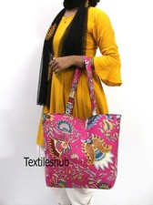 Indian Pink Mukut Hombros Carry Bolsos Mujer Moda Bolso Algodón EE. UU.