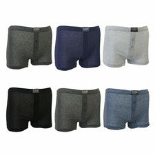 Paquete de 6 calzoncillos cortos calzoncillos boxer lisos ricos de algodón de moda deportiva clásica para hombre ropa