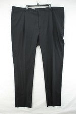 Pantalones Hart Schaffner Marx SIN DOBLADILLO Chicago Para Hombre Ajuste 51R Negro Clásico Oficina