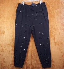 Pantalones deportivos ATM para hombre XXL negros con bolsillos de pintura para salpicaduras informales salón $275