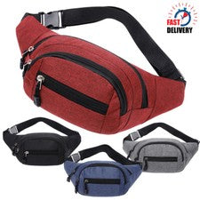 Hombres Mujeres Riñonera Cinturón Cintura Bolso Bandolera Hombro Viaje Bolsa Deportiva