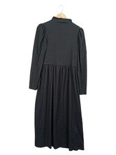 Vestido mujer SELECTED FEMME talla M verde oscuro manga larga vestido midi elegante