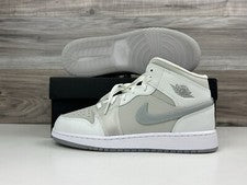 *NUEVO GS Air Jordan 1 Mid SE Summit Blanco Metálico Plateado | Multi Talla HQ3600 121