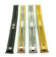 Correa de reloj de expansión elástica de acero inoxidable oro plateado 18 mm 20 mm 22 mm ST3