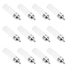 12 Piezas Botella de Aceite Esencial Colgante Mini Botellas de Deseos Vidrio Transparente Perfume