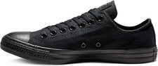 ZAPATILLAS CONVERSE CHUCK TAYLOR ALL STAR MONO NEGRAS DE LONA BAJA UNISEX NUEVAS