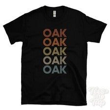 CAMISETA ROBLE ESTILO RETRO REPETIDO Hombre y Mujer Novedad Genial Nombre Regalo