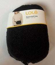 Bolso Cinturón Lole Unisex Dos Vías Cremallera Polar, Negro Talla Única