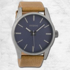 Oozoo Reloj De Pulsera Para Hombre Timepieces Analógico De Cuero Marrón UOC9625A