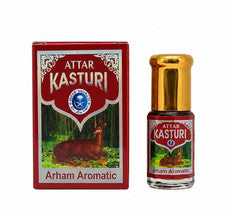 Paquete de 6 aceites de perfume concentrados Al Arham Attar Musk Kastori juego de 3 ml cada uno