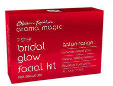 Kit facial Aroma Magic 7 pasos brillo nupcial|Extractos de cúrcuma y rosa, 20 g + 18 ml