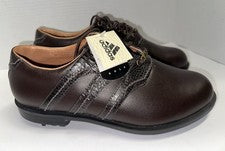 NUEVO Adidas Z Traxion Tour Zapatos de Golf para Hombres EE. UU. 11 Cuero Marrón Con Cordones Nuevos sin Caja