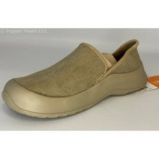 Zapato cómodo sin cordones alpargata mula unisex de lona caqui talla 17 para hombre
