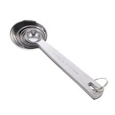5 Piezas Cuchara Medidora Multiusos Acero Inoxidable de Grado Alimenticio para Cocina