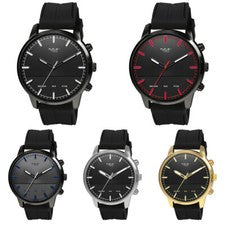 Reloj de pulsera deportivo de cuarzo con banda de silicona analógico de moda Montres Carlo de 50 mm para hombre