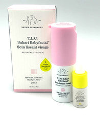 Drunk Elephant T.L.C. Sukari Babyfacial 15 ml + Aceite facial de lujo Virgen Marula ~