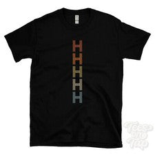 CAMISETA ESTILO RETRO REPETIDA H Hombre y Mujer Novedad Genial Nombre Regalo