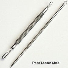 2 Facial Cuidado Set Piel Acné Comedones Extractores de Puntos Negros Aguja