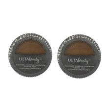 (2) Base de Cobertura Ajustable Ulta Beauty Compacta MEDIANA CÁLIDA