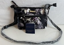 Adrienne Vittadini Floral Mujer’s Nylon Bolso de Mano Bolso Bandolera Nuevo con Etiquetas $148.00