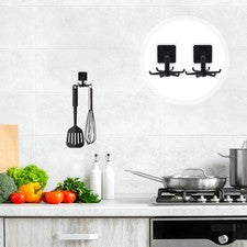 Soporte de almacenamiento de cuchara espátula de cocina estante para utensilios colgante de utensilios giratorio 4 pieza