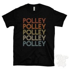 CAMISETA POLLEY ESTILO RETRO REPETIDO Hombre y Mujer Novedad Genial Nombre Regalo