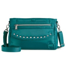 Bolso Bandolera Lug Pacer 2 Para Mujer, Azul - Bloqueo RFID, Repelente al Agua, Multi-