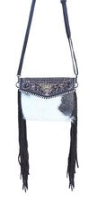 Mujer Pelo Western Rodeo Moda Cuero de Vaca Cuero Genuino Girasol Tooled