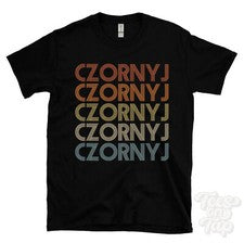 CAMISETA ESTILO RETRO REPETIDA ZORNYJ para hombre y mujer novedad genial nombre regalo