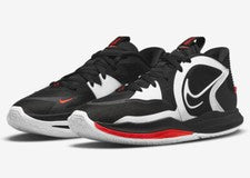 Zapatos de baloncesto Nike Kyrie Low 5 para hombre talla 10,5 negros rojos criados DJ6012 001