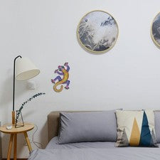 Colgante de pared de hierro de 1 pieza decoración de fondo para el hogar adorno único de gecko