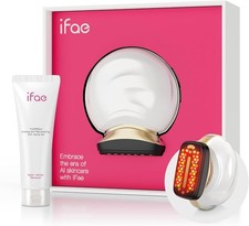 iFae 3 en 1 Microcorriente Terapia de Luz Facial Dispositivo de Rejuvenecimiento de la Piel, Portátil