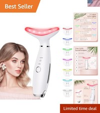 Masajeador facial galvánico de 7 colores - Terapia de luz roja para arrugas y mentón doble