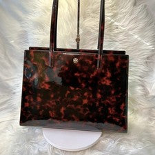 ÚLTIMO - NUEVO $600 Tortory Burch Tortuga Trabajo Viaje Laptop Bolso Ónix Exótico